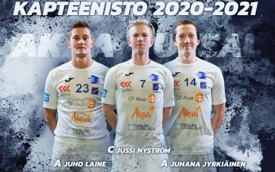 Kauden 2020-2021 kapteenisto valittu
