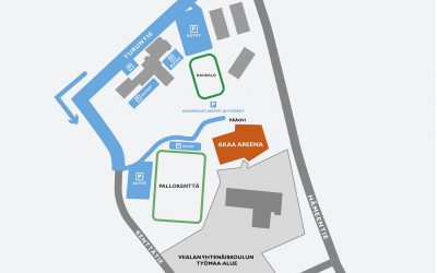 Pysäköinti Akaa Areenalla