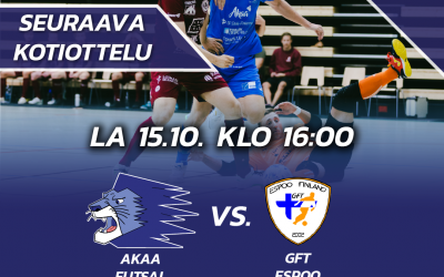 Tervetuloa Akaa Areenalle la 15.10.!