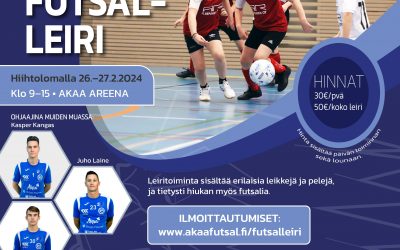 Hiihtoloman futsal-leirille mahtuu vielä mukaan!