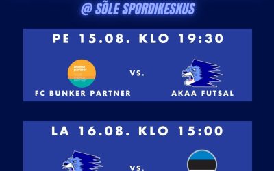 Akaa Futsal elokuussa Tallinnan turnaukseen